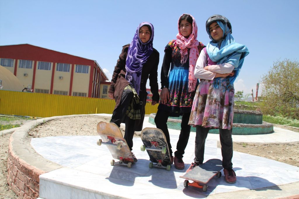 Skateistan_Press Image_ Girls Youth Leaders Crew _©Hamdullah Hamdard-Kabul